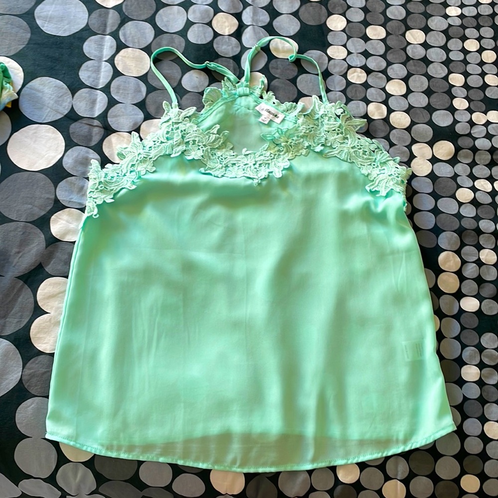 Aqua Lace Cami - Medium
